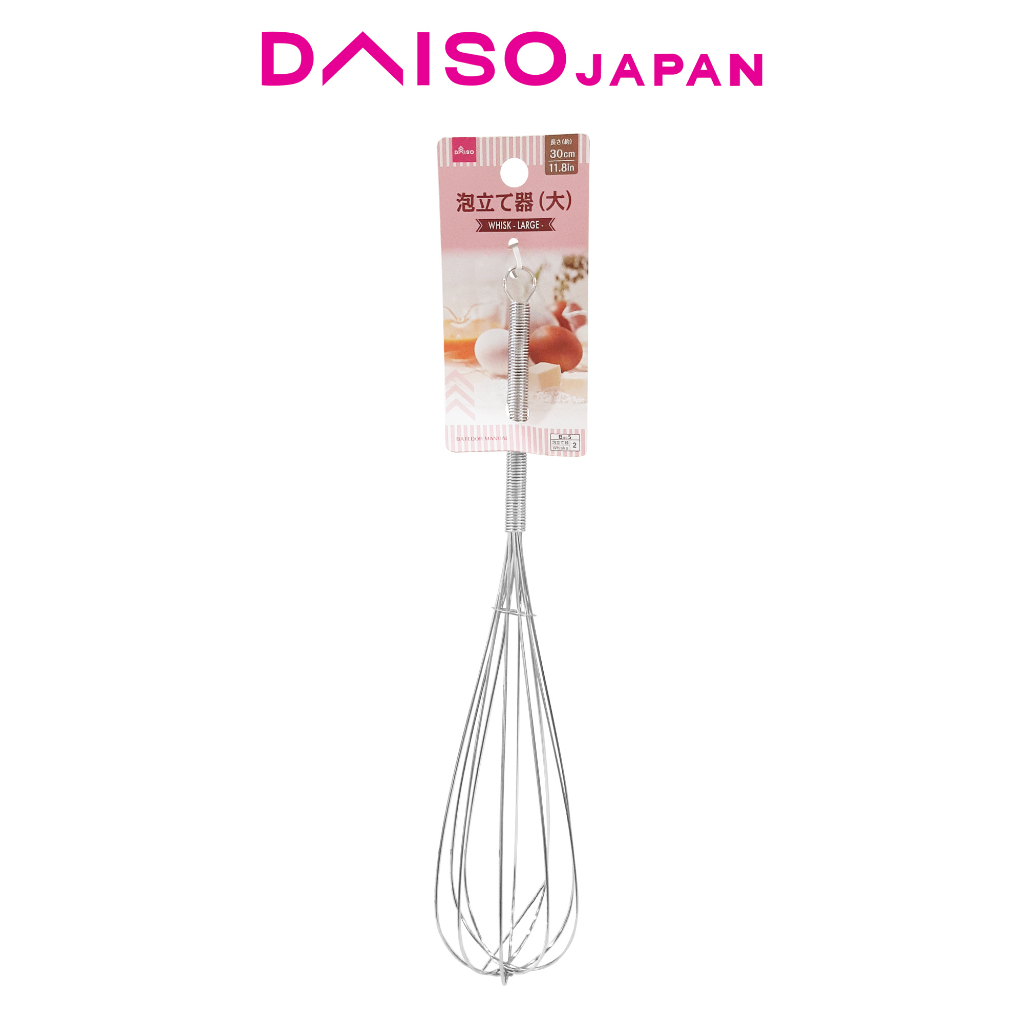Daiso Large Stainless Steel Whisk 30 cm Shopee Philippines