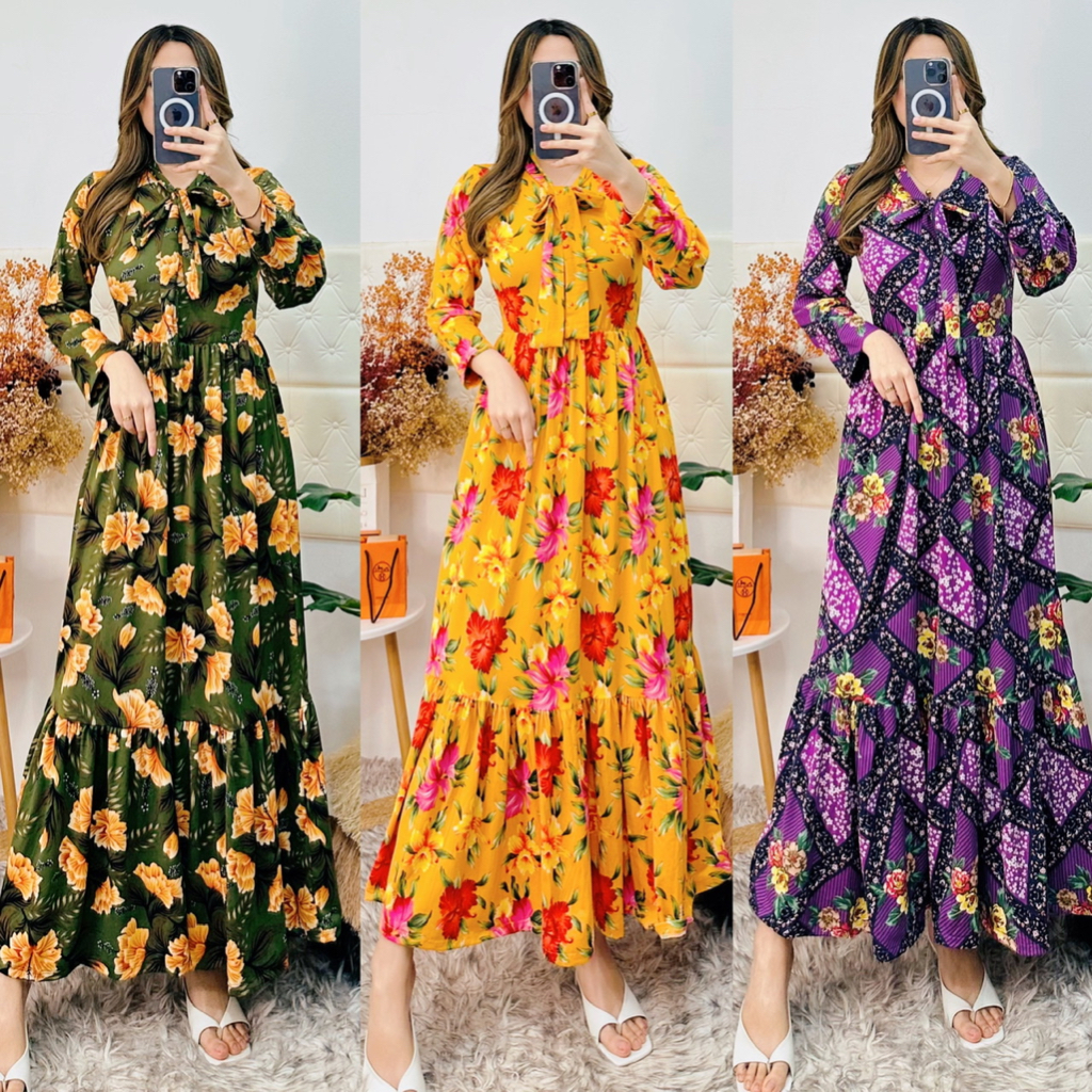 BIA KOREAN STYLE MAXI DRESS TAYTAYFINDSPH | Shopee Philippines
