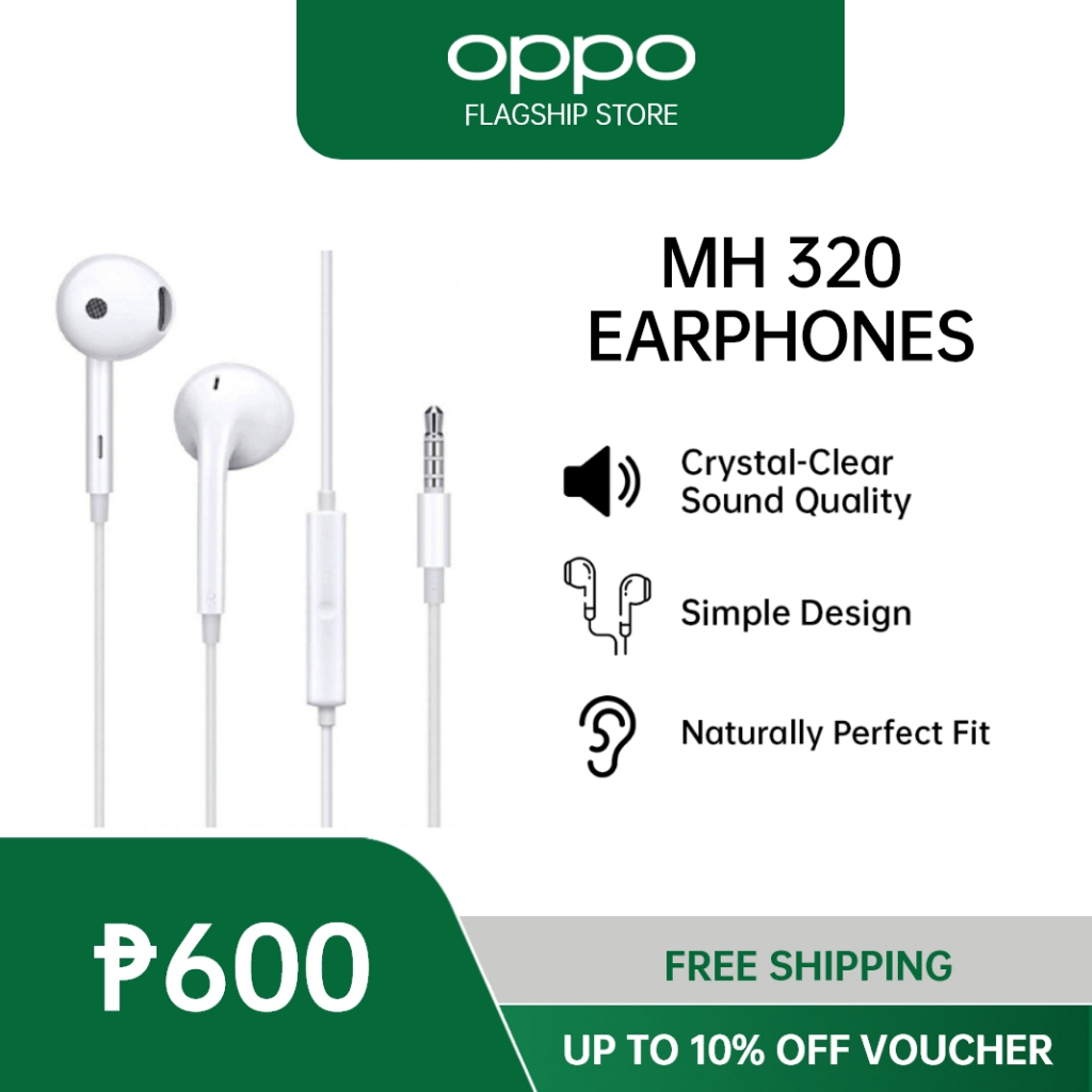 OPPO Original Authentic MH 320 Headset Wired Earphones w/ 3.5mm Jack