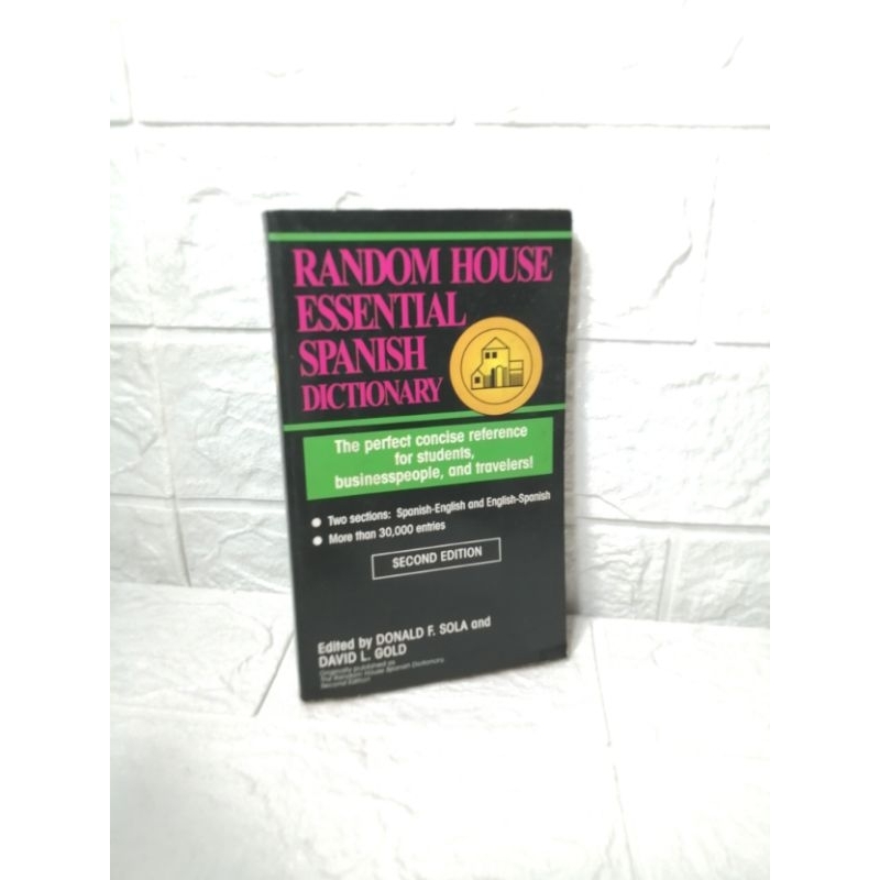 1997 RANDOM HOUSE ESSENTIAL SPANISH DICTIONARY Second Edition ...