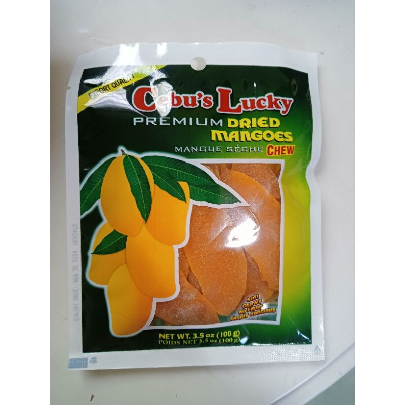 50 packs Cebu lucky dried mango 100 grams wholesale (1 box) Shopee