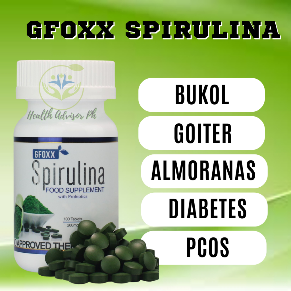 Original Gfoxx Spirulina with Probiotics (100 tablets ) Shopee