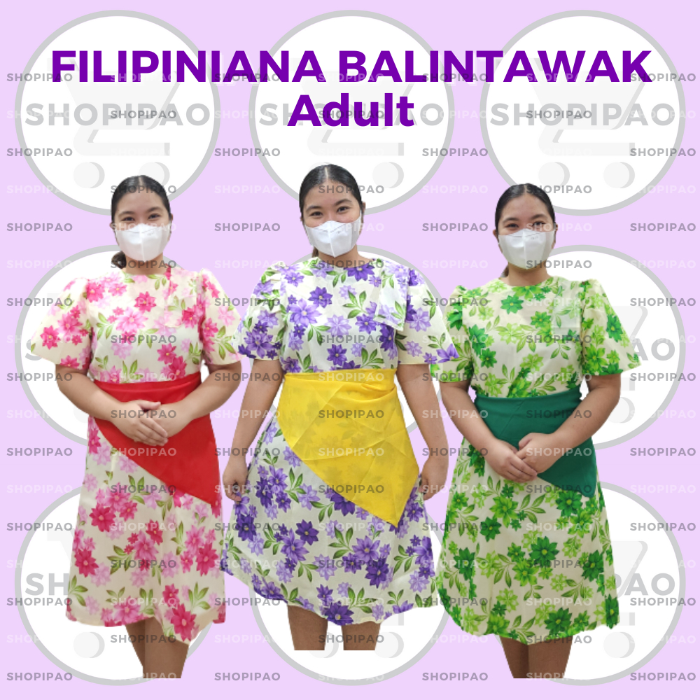 SPP Filipiniana Balintawak Dress Traditional Wear for Adult