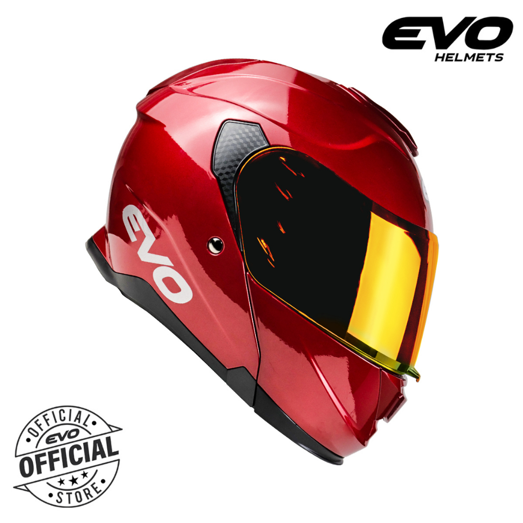 EVO VXR-5000 Plain Modular Dual Visor Helmet Motorcycle with Free Clear ...