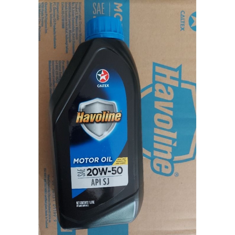 Caltex HAVOLINE Motor Oil SAE 20W50 API SJ 1L Shopee Philippines