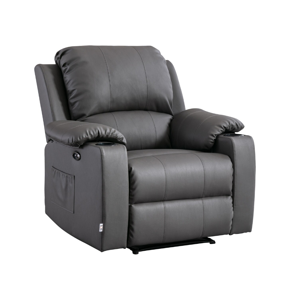 Athalia 1-Seater (Manual/ Rocking & Swivel/ Power Recliner) (Brown, Mud ...