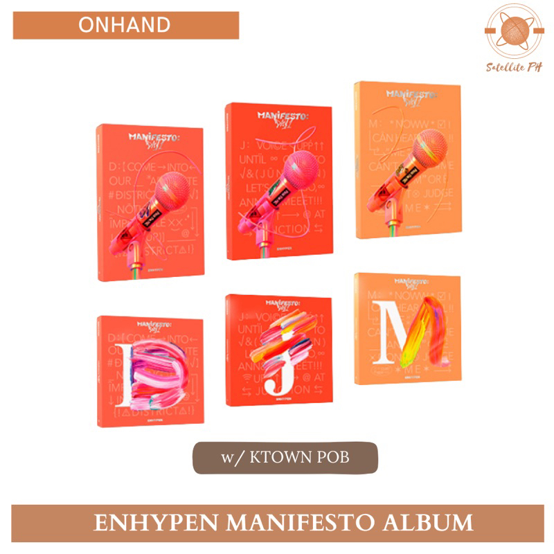ENHYPEN MANIFESTO SEALED FIRST PRESS ALBUM W/ KTOWN POB (OFFICIAL) Shopee Philippines