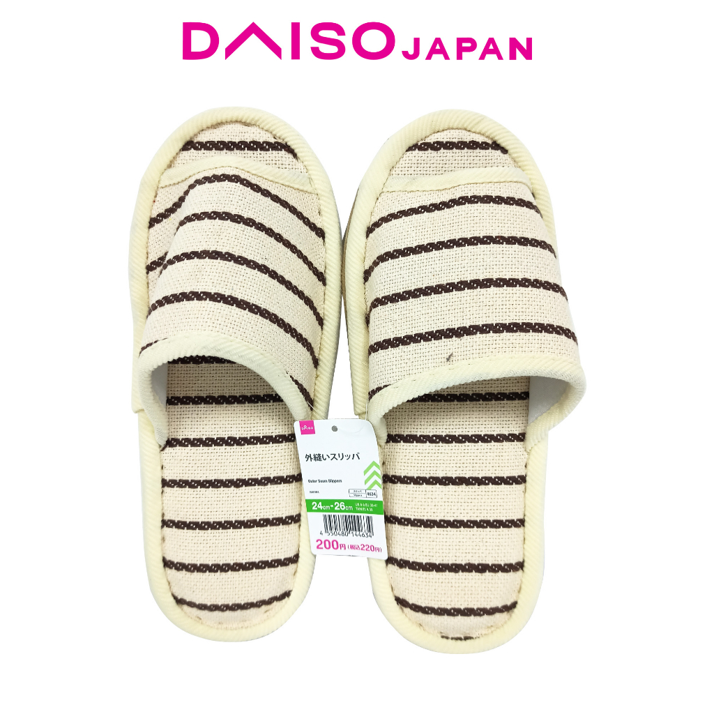 Daiso Outer Stitch Slipper 2426cm Shopee Philippines