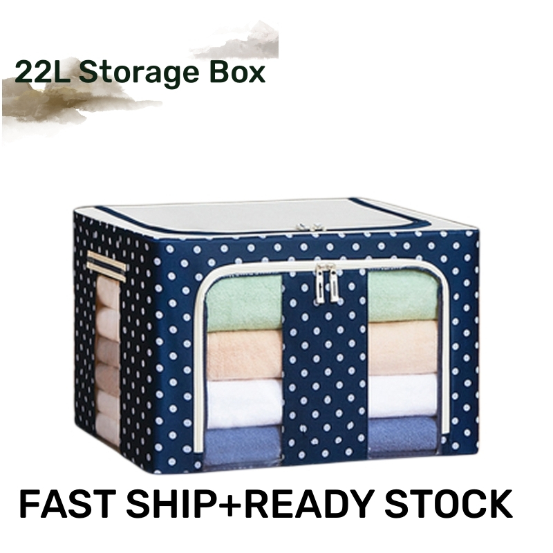 22L Foldable Storage Box Organizer Stackable Waterproof&Dustproof Toy ...