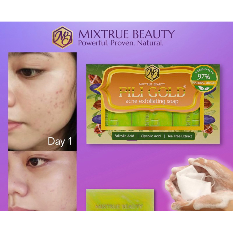 Piligold Acne Exfoliating Soap(TRIO) Shopee Philippines