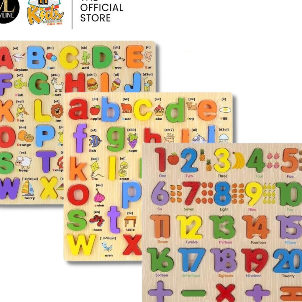 Alphabets Number [Big 1 to 10 Size 5 CM] And Alphabets Letter