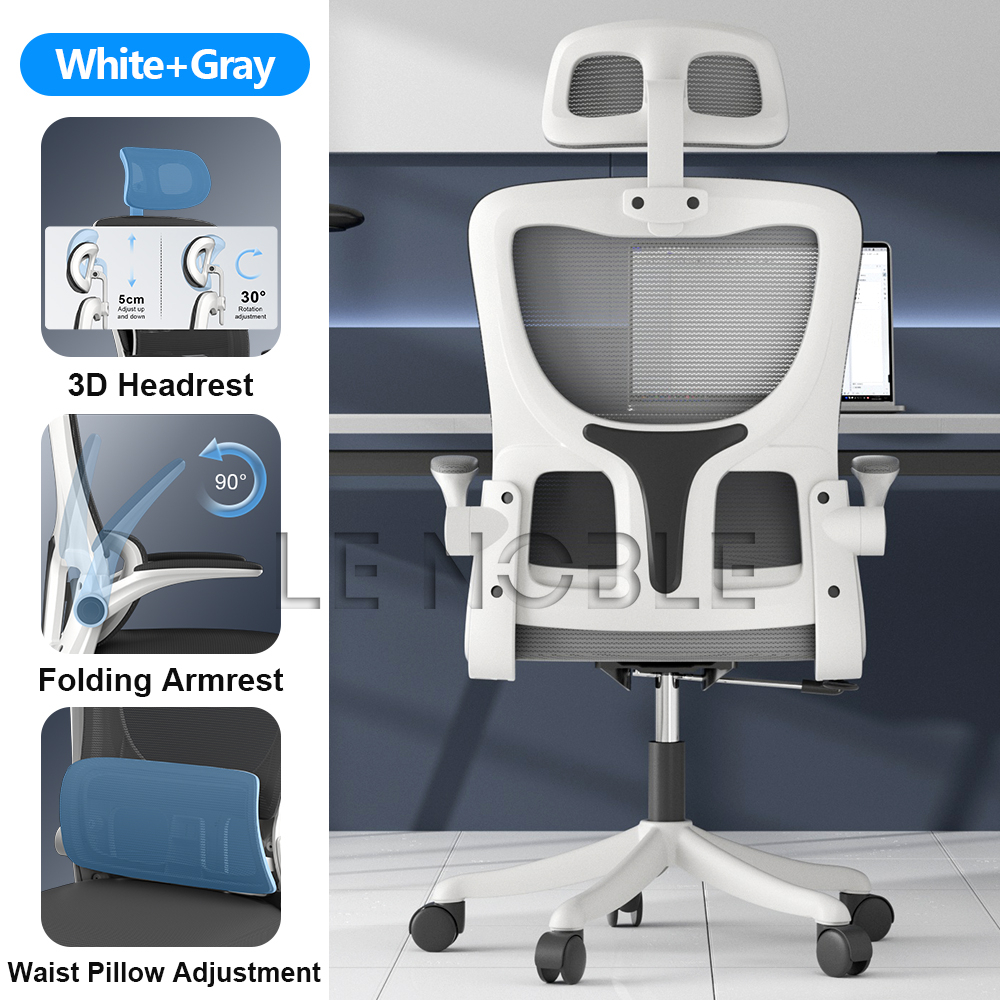 LENOBLE Ergonomic Office Chair Mesh Computer Chair Study Chair