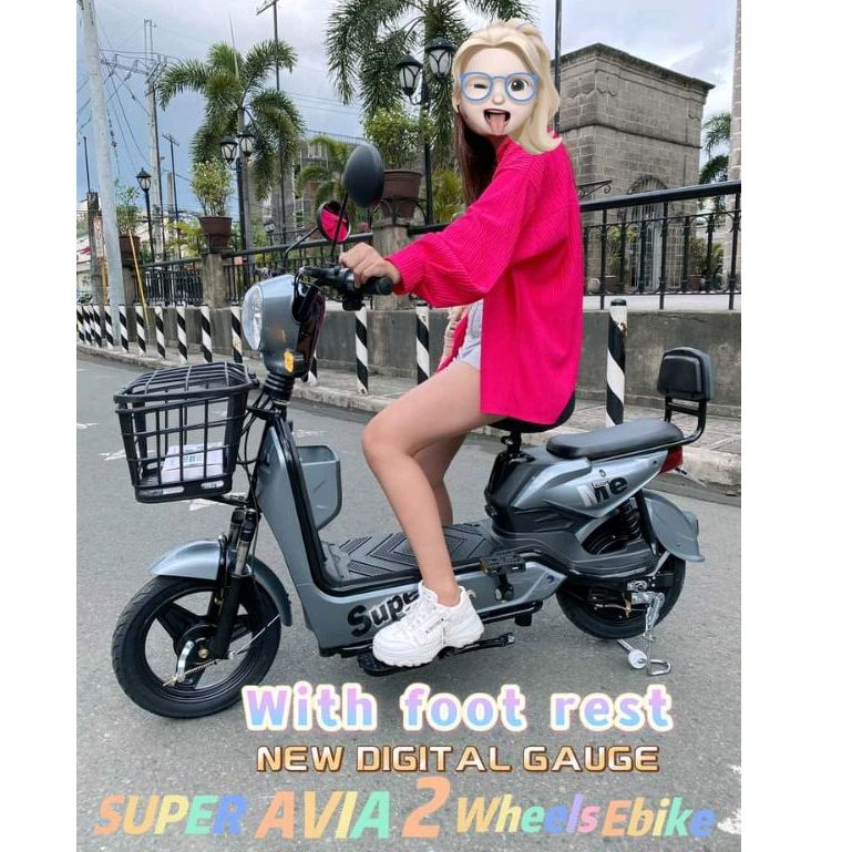 SUPER AVIA 2-WHEELS ELECTRIC MOTOR SCOOTER | Shopee Philippines