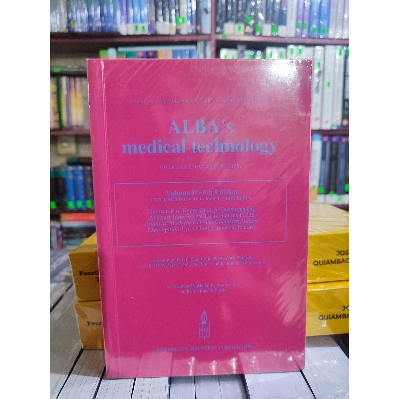 ALBAS Medical Technology Volume 2 Board Examination Review | Shopee ...