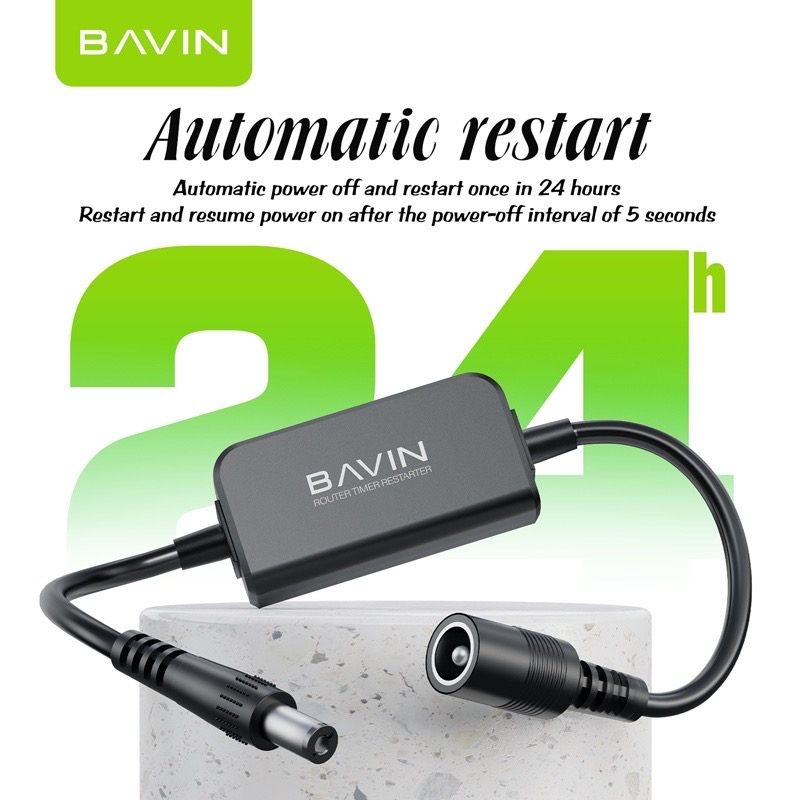 BAVIN WIFI Router Cable Adapter Booster Modem Wifi Converter 5V to 12V