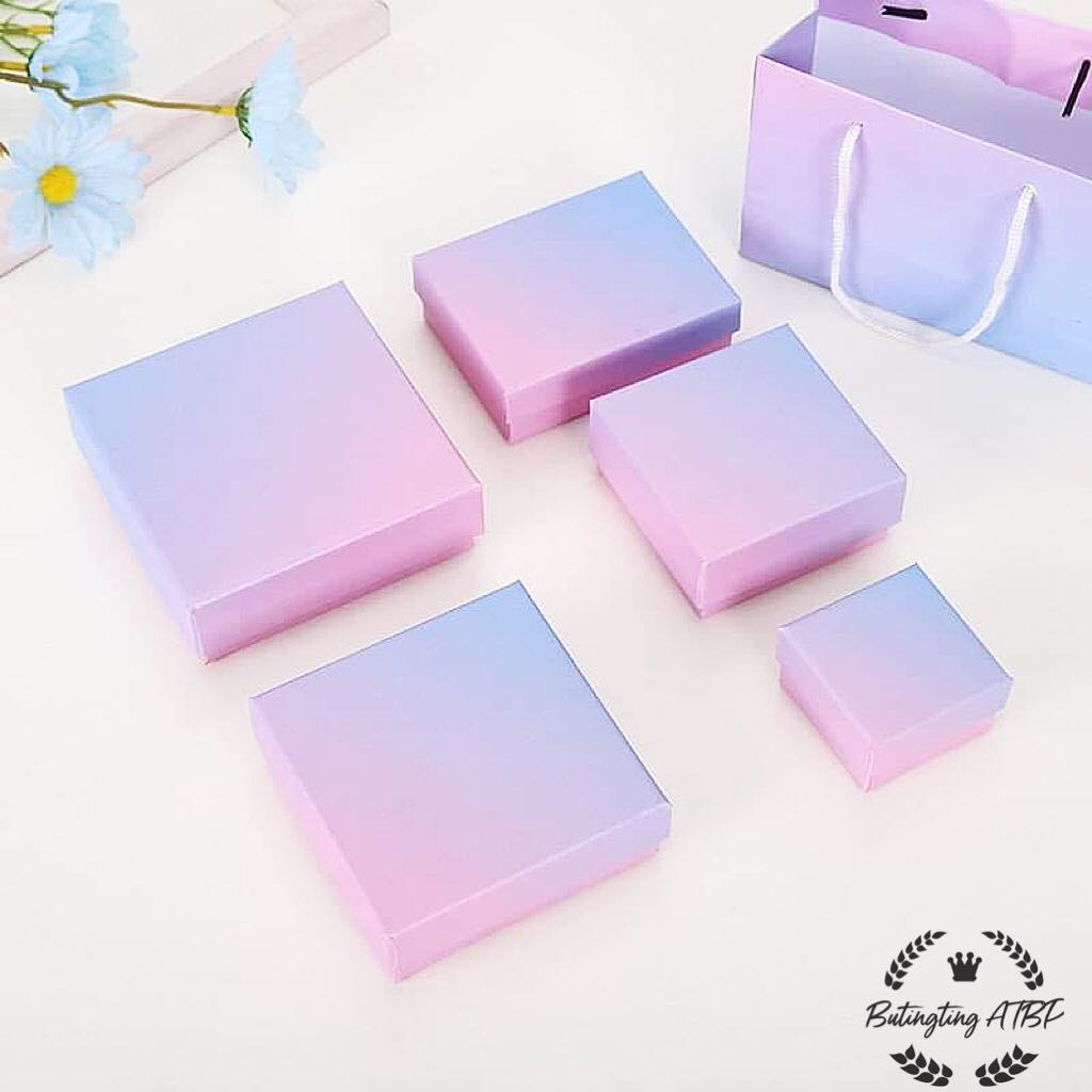 New paper gradient box for earrings, ring, bracelet and necklace ...