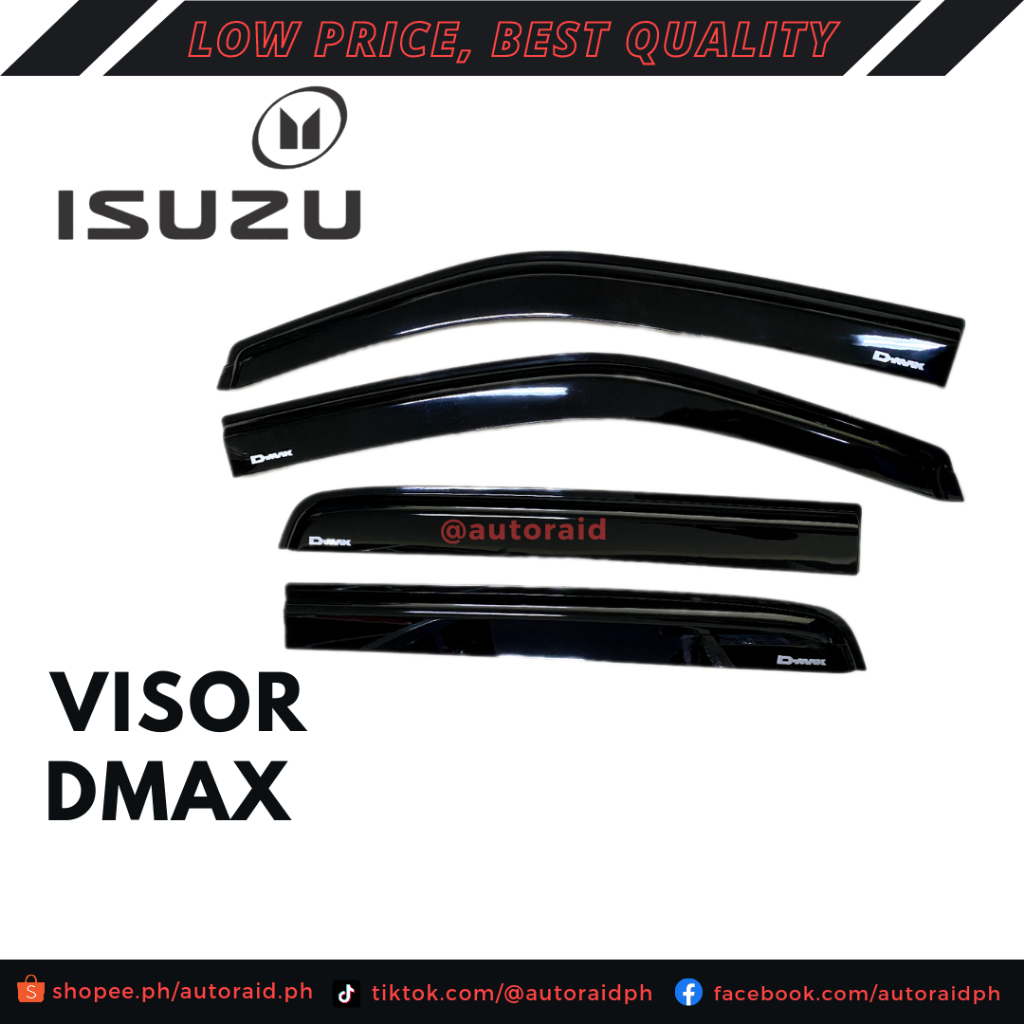 ISUZU DMAX 20202021 black OEM Type Rain Guard Window Visor Car Rain