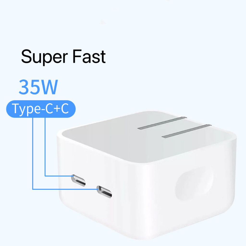 Super Fast 35W 50W Dual PD Charger Fast Adapter USB Wall Type C Fast ...