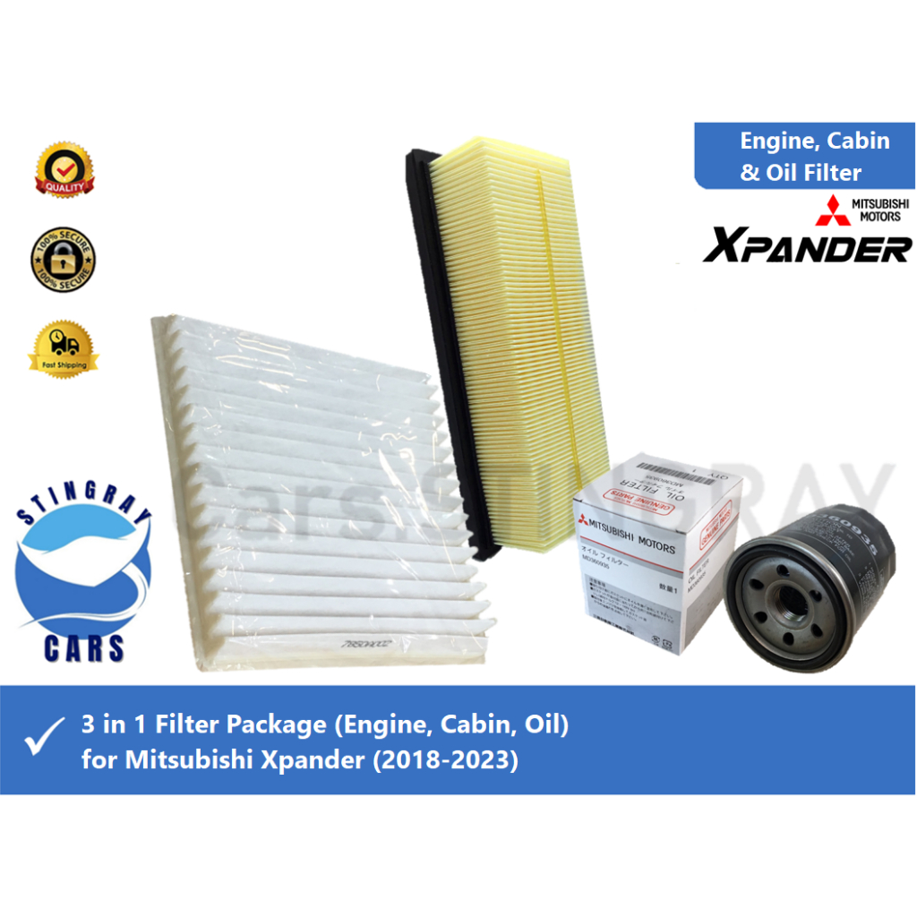 3 in 1 Filter Package (Engine&Cabin&Oil) for Mitsubish Xpander (2018