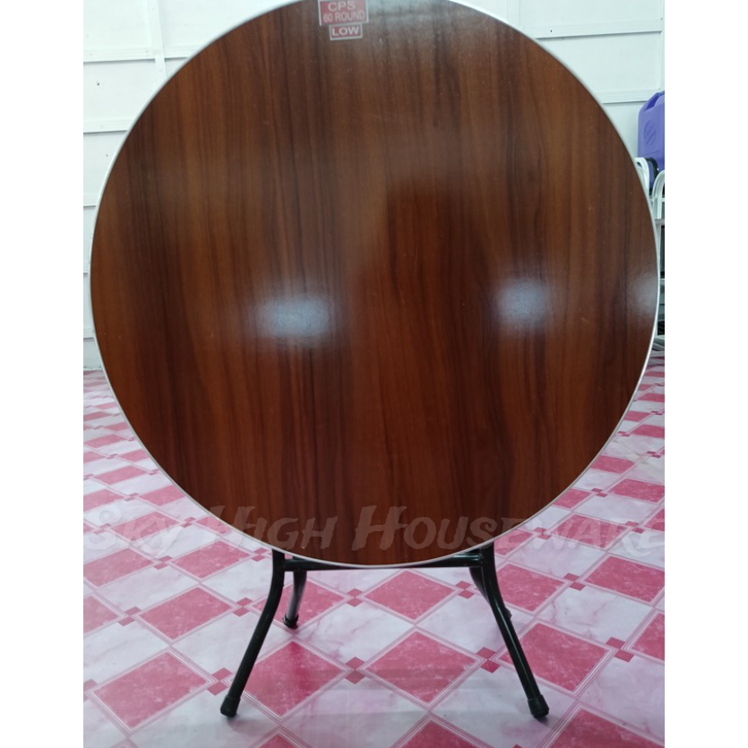 (CPS 60 cm LOW ROUND ) WOOD Folding Table (3PCS per transaction only ...