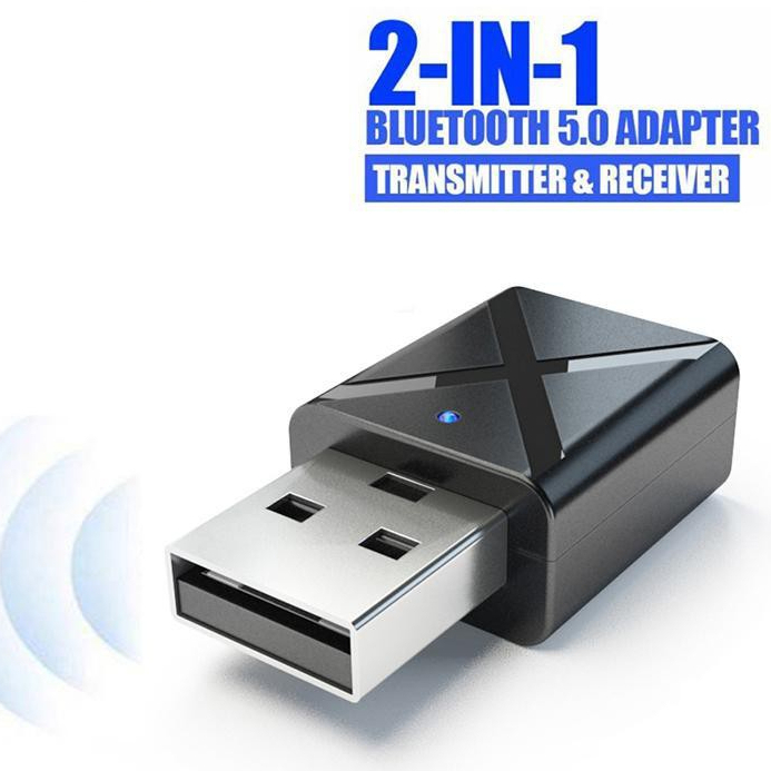 2 In 1 Wireless Bluetooth Transmitter Receiver 5.0 Transmitter USB Aux ...