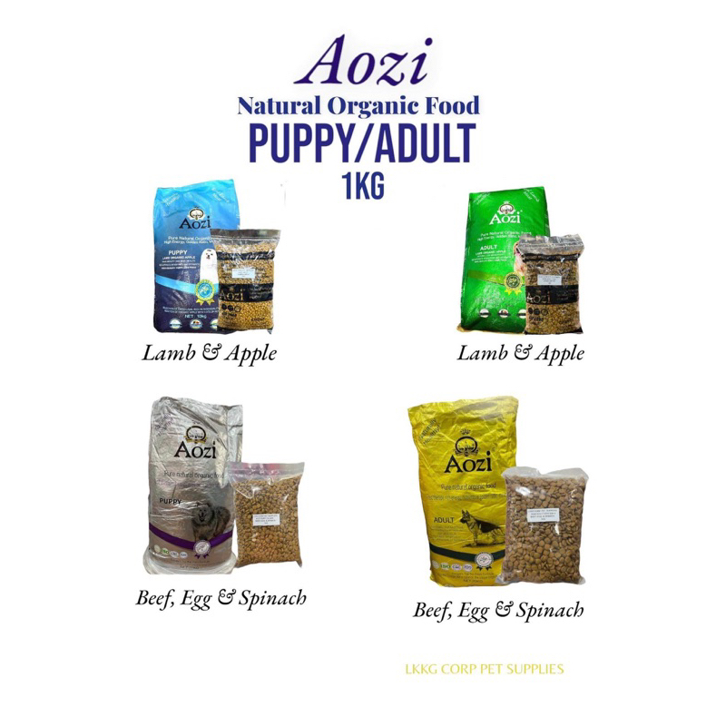 Aozi Organic Dog Food Adult and Puppy Dry Food (Gold, Silver, Blue