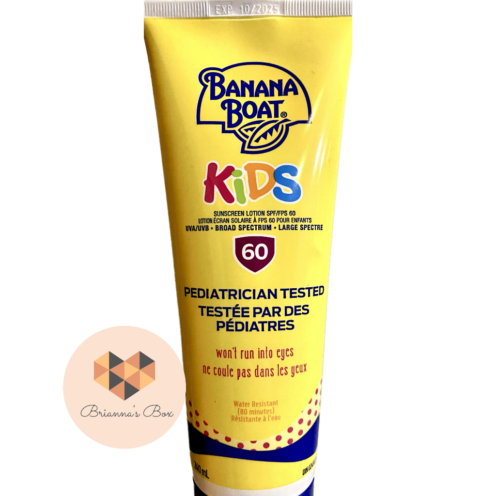 Banana Boat Kids Sunscreen Lotion SPF 60+ 240ml Canada Shopee Philippines