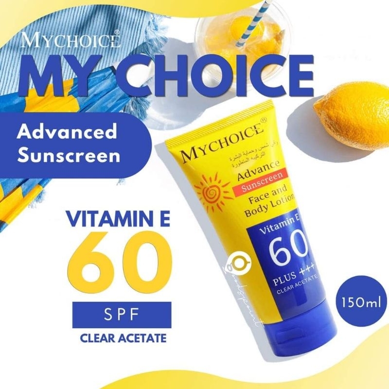 MY CHOICE BODY SUNSCREEN SPF60/ VASELINE HEALTHY BRIGHT DAILY SUN ...