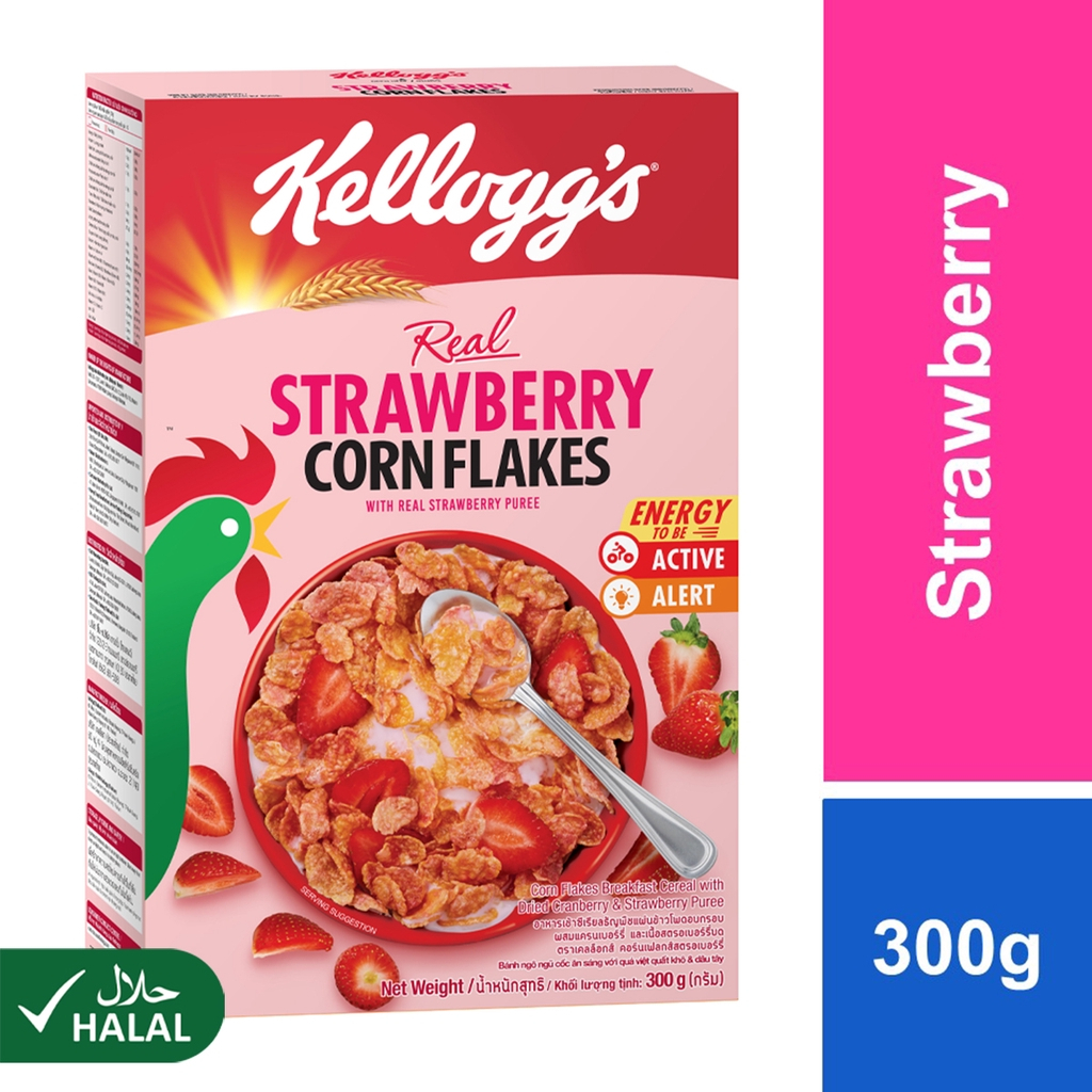 Kellogg's Strawberry Corn Flakes Cereal 300g Shopee Philippines
