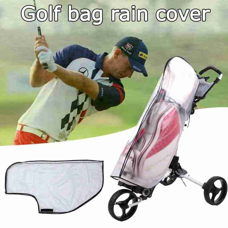 Golf Bag Rain Cover Transparent Bag Rain Cover Waterproof PVC Golf Rain