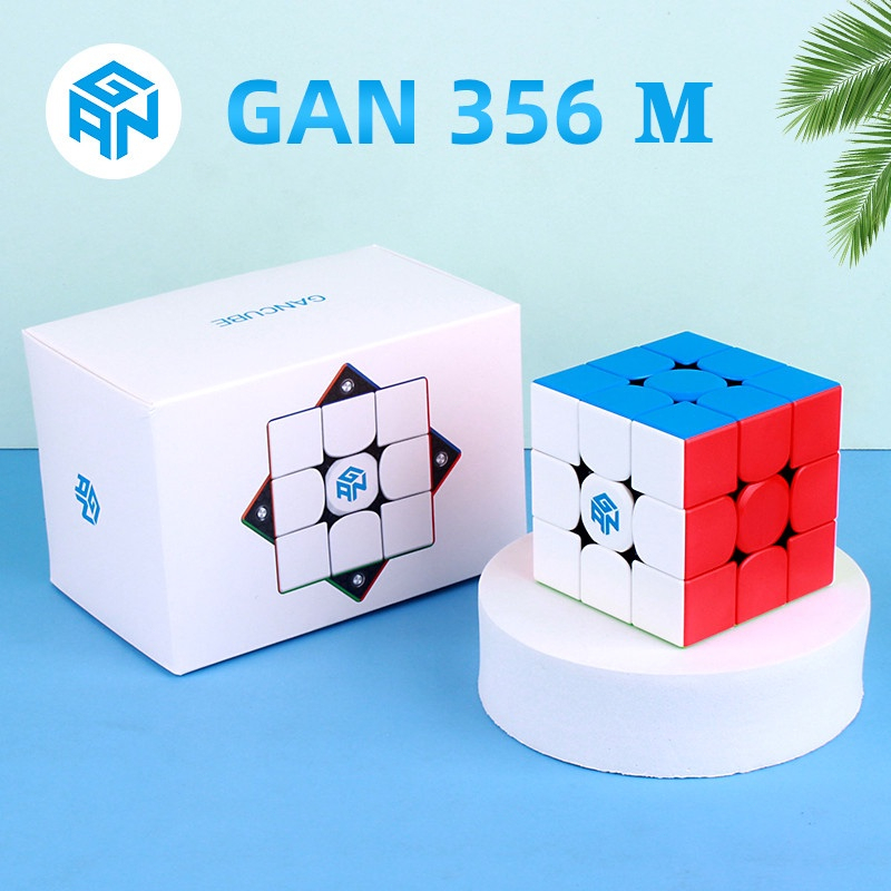 Gan 356 M 3x3 Magnetic Speed Cube Stickerless Magnet Professional