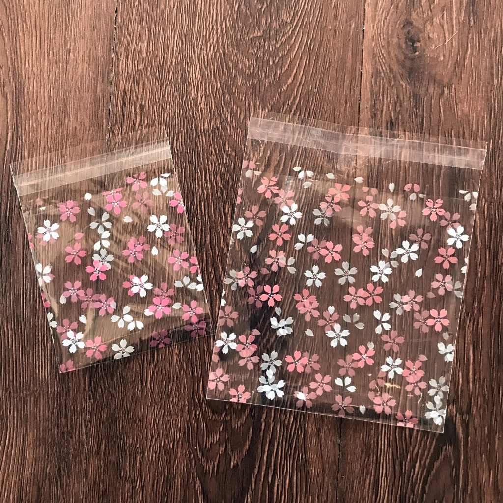 100pcs Cookie Candy Bag Food Packaging Bags Self Adhesive Resealable