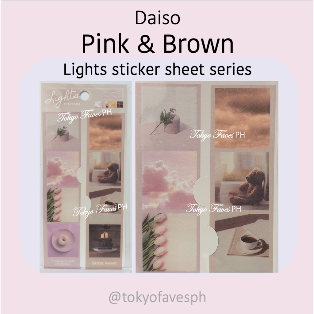 Daiso Stickers Lights Sticker sheet series | Shopee Philippines