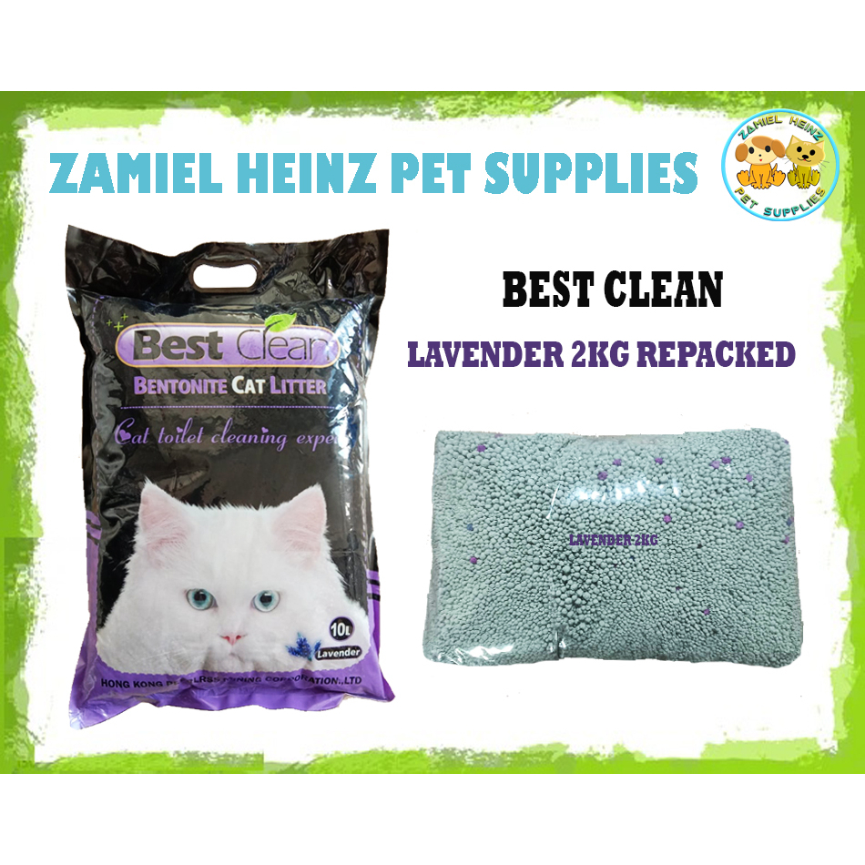 BEST CLEAN Cat Litter LAVENDER 2KG ( REPACKED ) Shopee Philippines