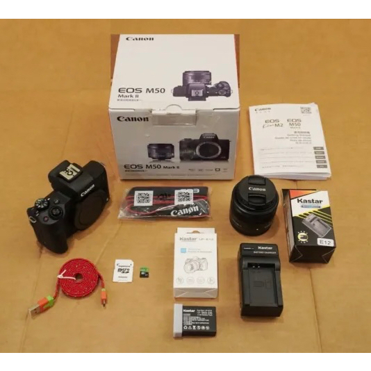 Canon EOS M50 Mirrorless Vlogging Camera Kit with EFM 1545mm Lens