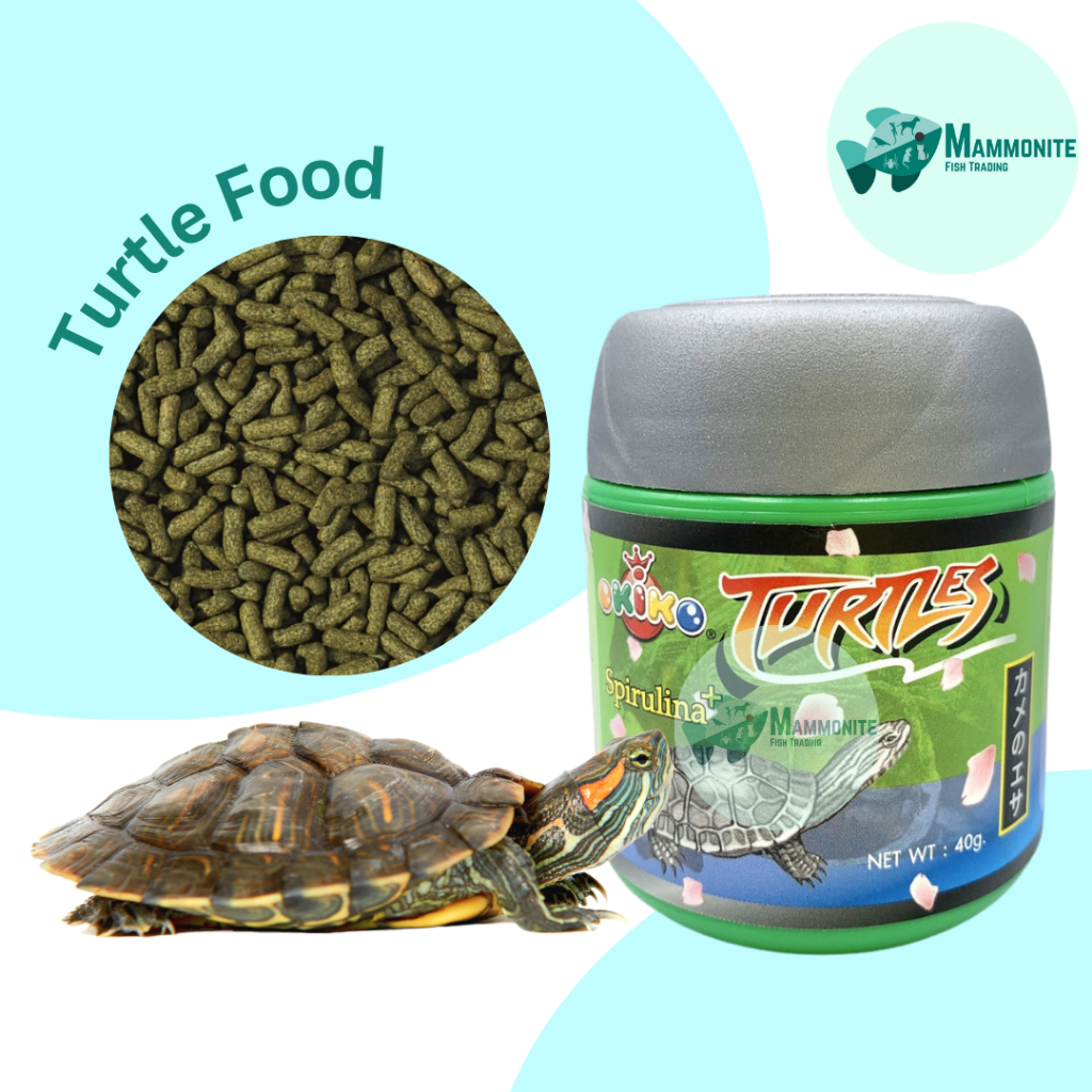 OKIKO TURTLE FOOD / PELLETS WITH SPIRULINA (MADE IN THAILAND) Shopee