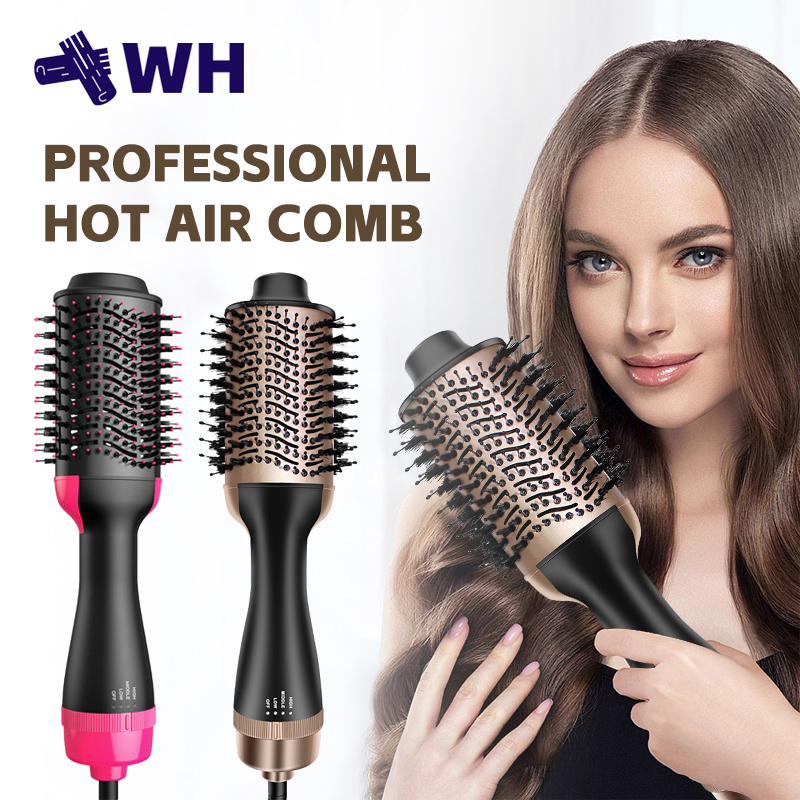 Ubeator Hot Air Brush Comb Dryer Hair Curler Hot Cool Air Curling Iron