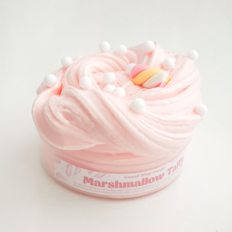 Marshmallow Taffy Butter Slime 