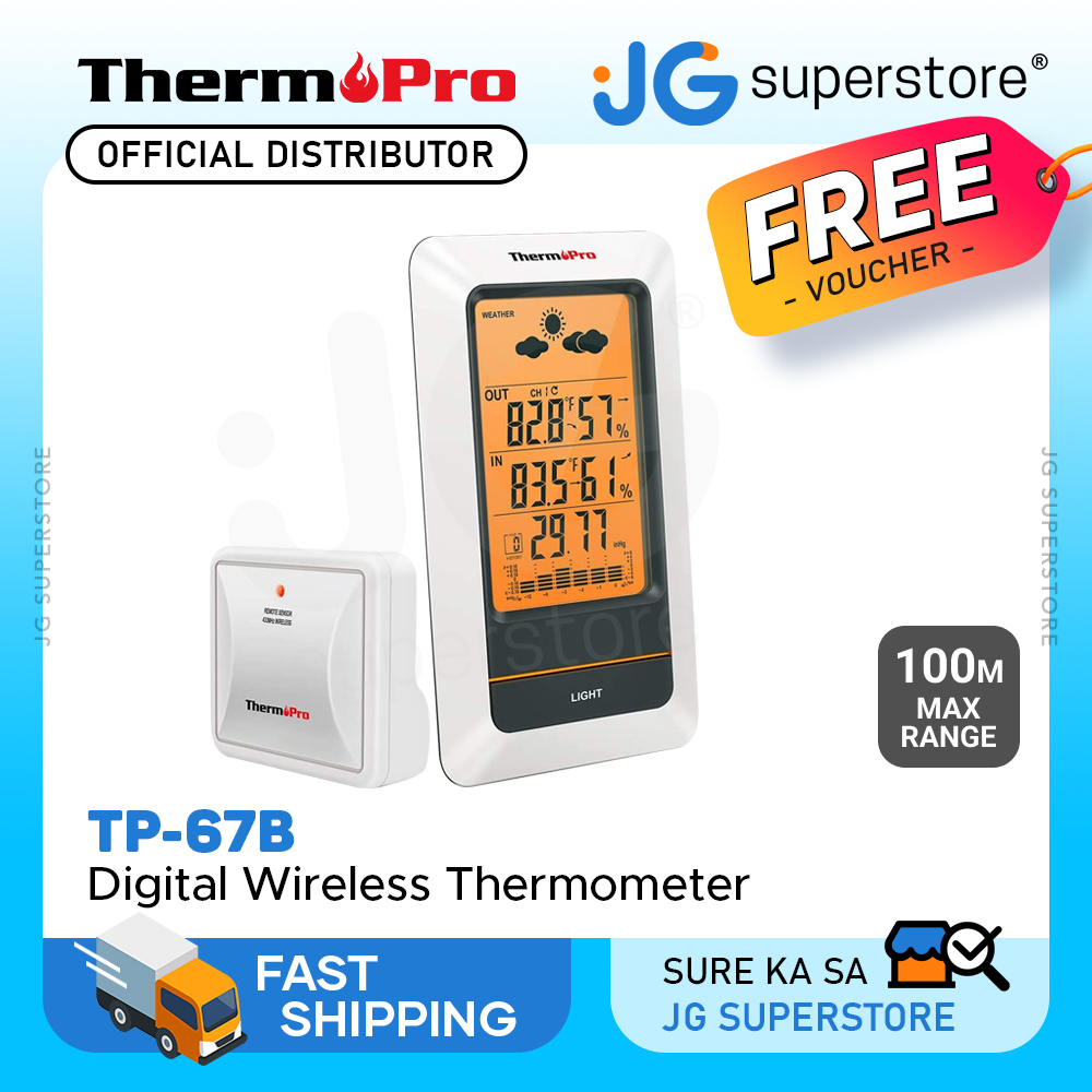 Thermopro TP67B TP67B Waterproof Weather Station Wireless Indoor