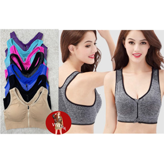 Sexy Front Dig Hole Design Women Sports Bra Shockproof Gather Yoga