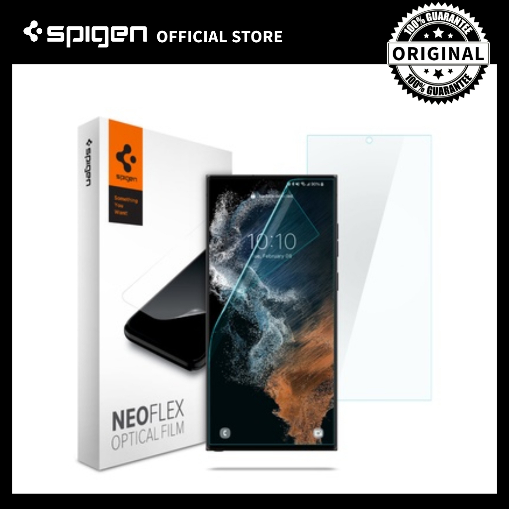 Spigen Galaxy S22 Ultra 5G Screen Protector Neo Flex (2 Pack) Shopee