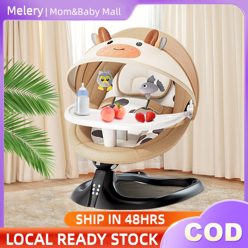 2 Years Warranty Baby Electric Rocking Chair Newborn Smart Bluetooth ...