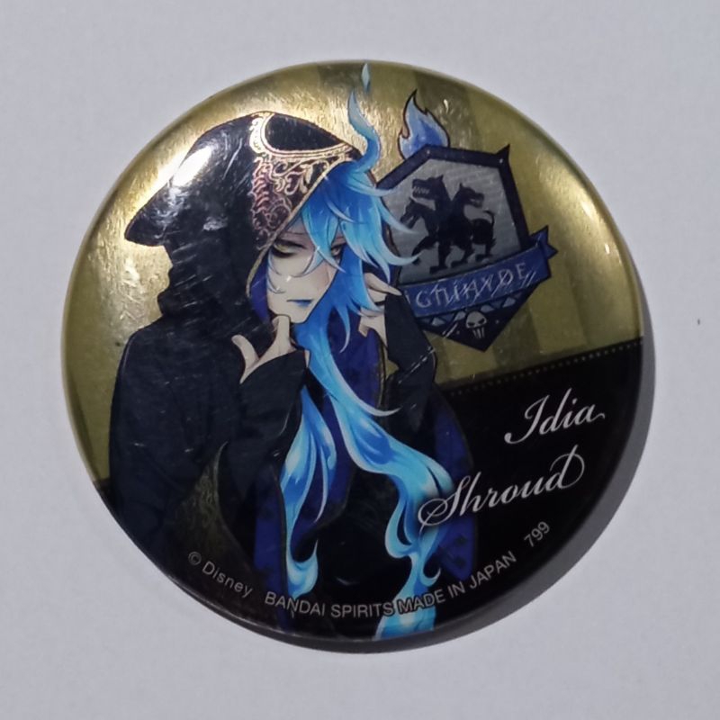 Bandai Disney Twisted Wonderland Idia Shroud 75mm Pin Button | Shopee ...