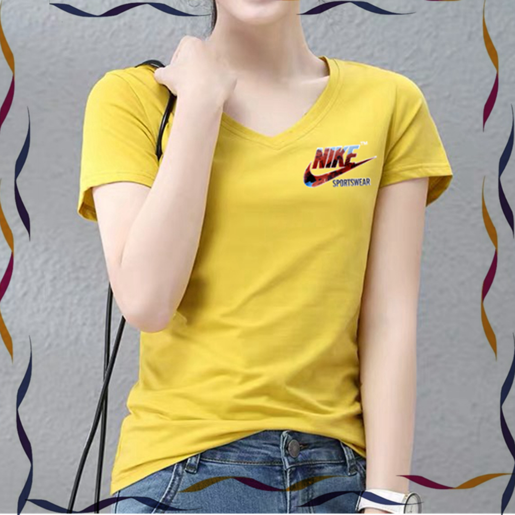 Gamer brand Women's Round Neck T-shirt Golden Yellow Series (Petite Sizing)