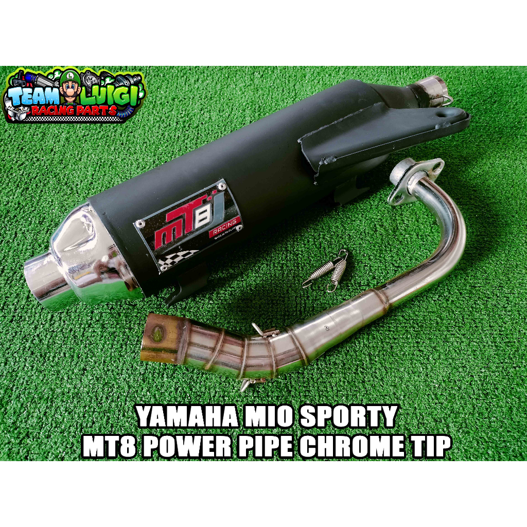 MT8 POWER PIPE FOR YAMAHA MIO SPORTY CHROME TIP Shopee Philippines