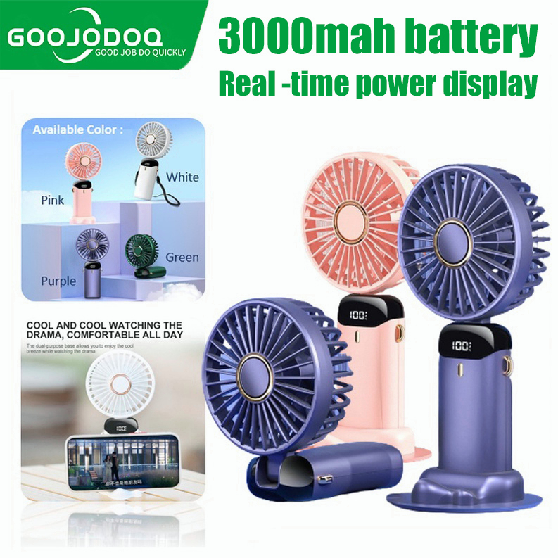 Portable Mini Fan Rechargeable for School with Light for Kids Electric