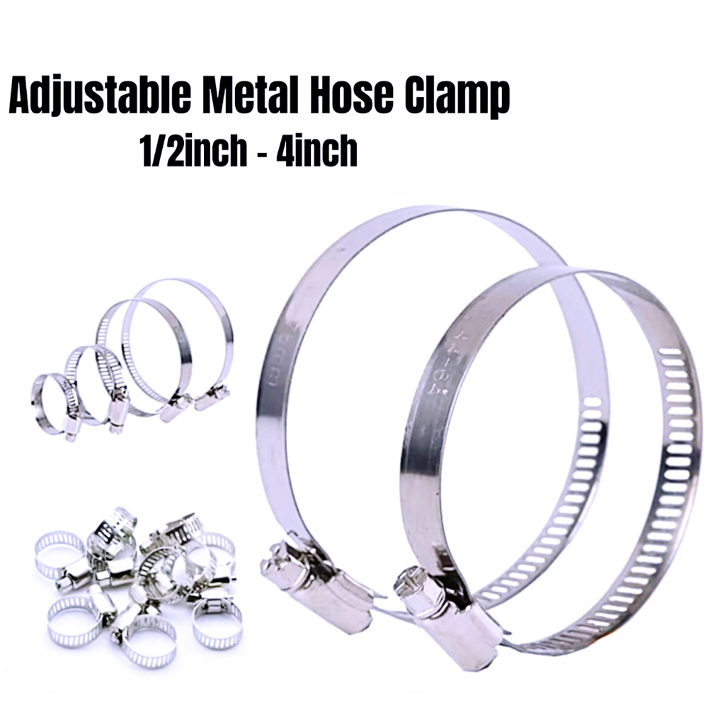 Air Hose Clamp Adjustable/Metal Hose Clamp/Pipe Clamp Shopee Philippines