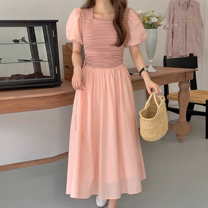 RRX Stripe On Top Maxi Dress 7056 Shopee Philippines
