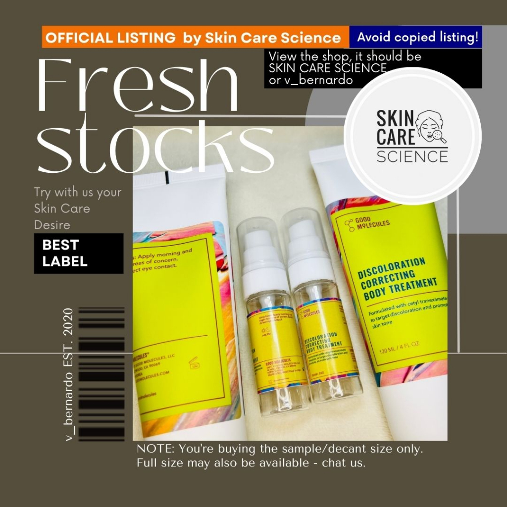 Good Molecules Discoloration Correcting Body Treatment Shopee Philippines