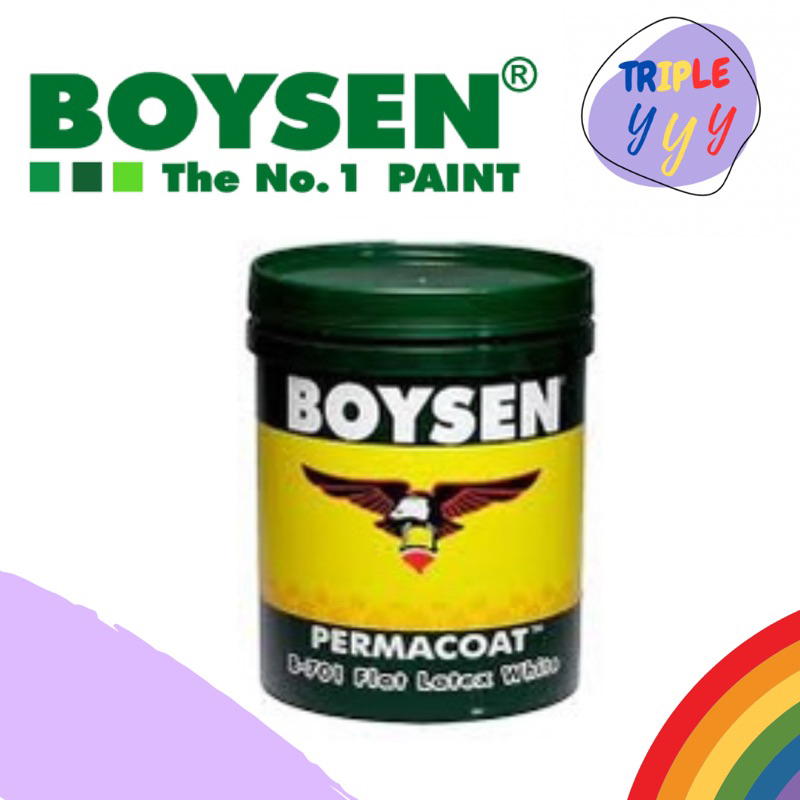 Boysen Flat Latex Paint Permacoat White 1gallon or 4Litera Shopee